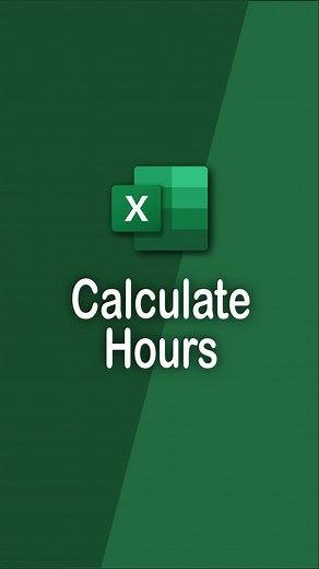 Calculate total hours #Excel #ExcelTutorial #ExcelTips #Excelbeginner