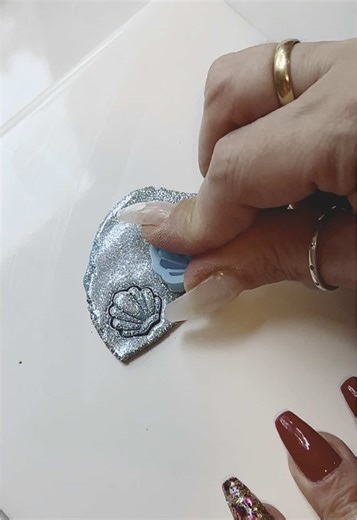 Making magic from the sea 🐚💖 Glitter, glam, and good vibes only. Annie chose turquoise as the clay color for her ring. What color would you pick! ⬇️ #HandmadeHappiness Resinatingcraftsrva.etsy.com #GlitterJewelry #SeashellEarrings #HandmadeJewelry #EarringAddict #OceanInspired #CustomWithoutTheCost #MadeWithLove #SmallBusinessMagic #JewelryTok #ResinatingCrafts @pavikdesigns