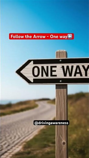 One way⬅️don’t drive wrong way