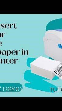 How to insert foldable or stackable thermal paper in your Gprinter GP1324D