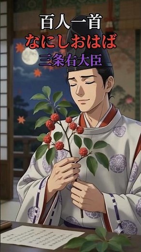 百人一首 25番歌 三条右大臣 #百人一首 #古典文学 #日本文学