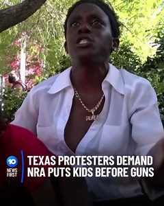 9.7K views · 89 reactions | Texas Shooting Protesters confront NRA...