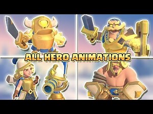 *ALL* Hero Menu Animations | Clash Royale