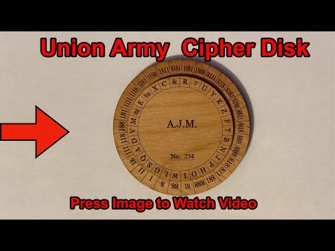 Union Army Cipher Disk
