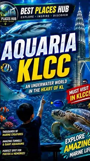 🐠 Explore the Amazing Underwater World at Aquaria KLCC! 🌊✨#aquariaklcc