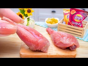 Tasty Idea Cook Delicious KFC x Lay's BBQ Crunch Chicken in Miniature Kitchen 🍗 Mini Yummy Recipe