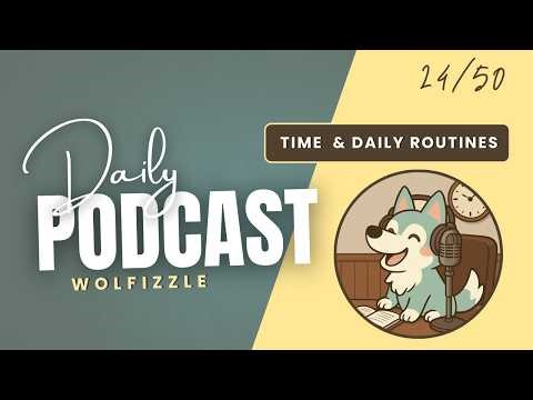 Learn 3,000 English Words in 50 Days | Day 24: TIME AND DAILY ROUTINES