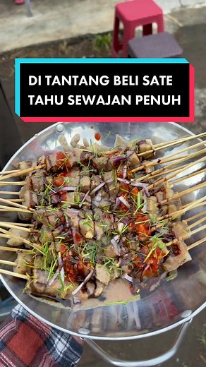 Beli Sate Tahu Sewajan Penuh - Pengalaman Kuliner di Madiun