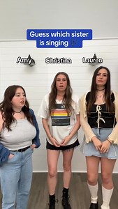 Which sister do you think is singing!? 😂 #cimorelli #guesswhossinging #singing #singer | Cimorelli
