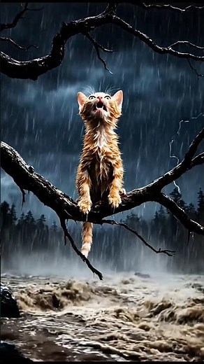 “Hero German Shepherd Saves Drowning Kitten in Raging Flood | Heart-Touching Realistic Rescue Story”