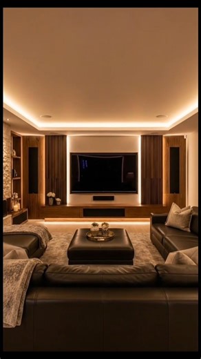 Cinematic TV Lounge Transformation | Modern Comfort 🎬