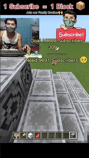 1 Sub = 1 Block 😳 Pyramid Challenge STARTS! | Hour 0 🧱🔥 #1Sub1Block #Minecraft #Gaming #Shorts