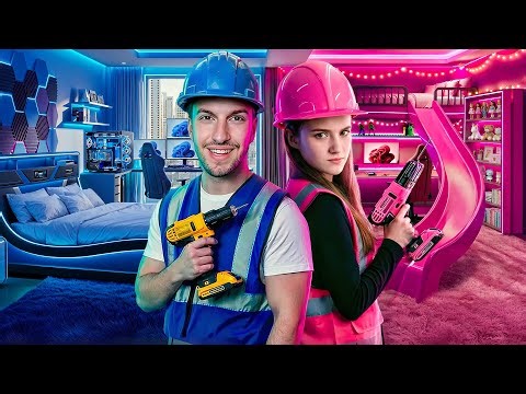 Boys vs Girls: Build Their Dream Room Challenge!