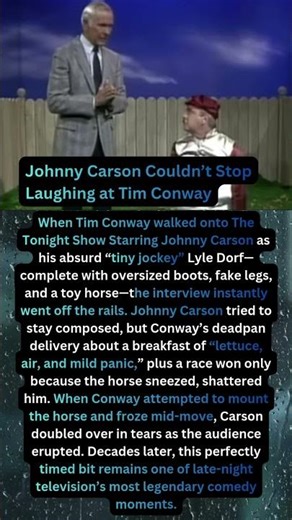 Johnny Carson Couldn’t Stop Laughing at Tim Conway #johnnycarson
