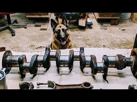 Pulling the crankshaft from my Caterpillar D4-7U...even more bad news.