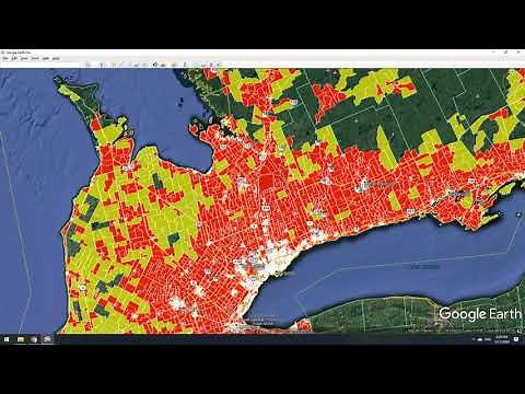 Canadian Population Density Map