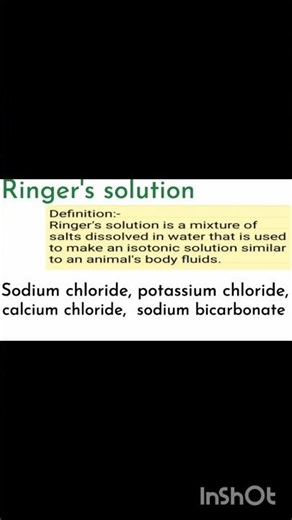 Ringers solution #ringer #solution #biology