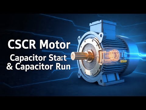 Capacitor Start and Capacitor Run (CSCR) Motor, types of Single-phase Motor