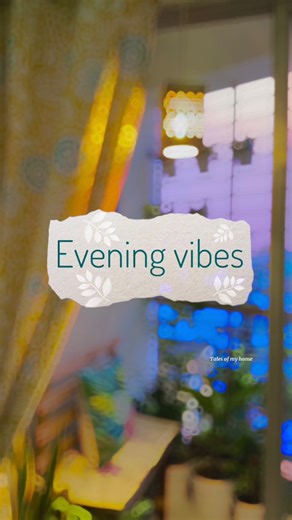 Evening vibes ........ 🌿 #balcony #viralreels #evening | Tales of my home