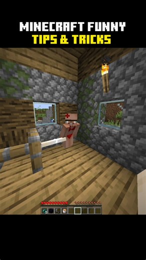 Minecraft Funny Tips & Tricks 😭 #minecraftfunny #hindigameplay