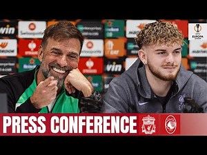 Jürgen Klopp & Harvey Elliott | Europa League press conference | Liverpool vs Atalanta