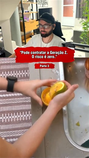 Emprego na Gringa on Instagram: "Tutorial de como espremer uma laranja 🍊 kkkkk"