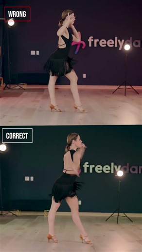 Cha-Cha Back Lock Step — Correct vs Incorrect | Freelydance | Valeria Khrapak