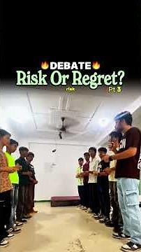 No Risk, No Reward? A Powerful Debate | #Risk #Debate Public Speaking Fear