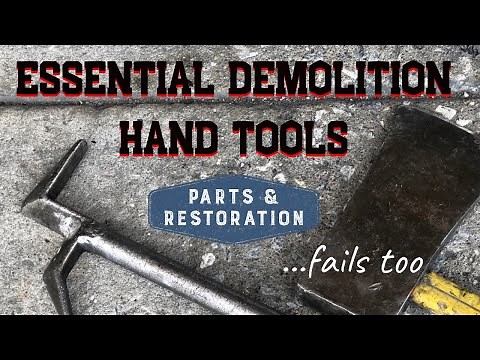 Powerful Hand Tools for Demolition | How to Demolish | New York Hook and Flat Head Axe | DIY Remodel