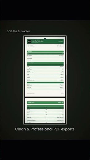 Sick of burning your time estimating, quoting and doing material take offs?BOBs got your back!!