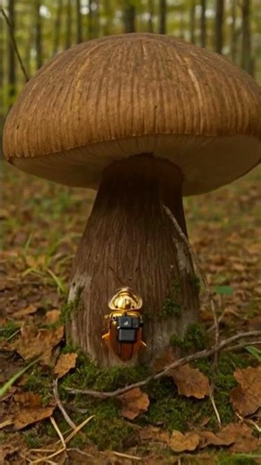 POV Micro-Camera on a Golden Beetle’s Back! 🎥🐞 Exploring the Burrow