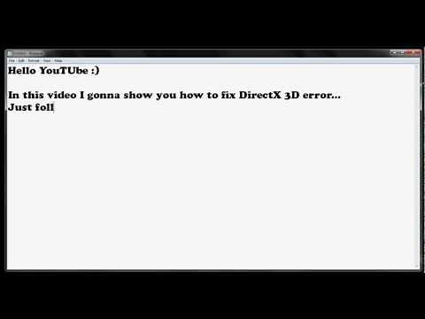 How to enable DirectX D3D - Simple steps