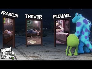 MONSTERS INC is SCARING EVERYONE (GTA 5 Mods)