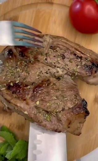 Air Fryer Lamb Steaks with Greek Salad | Quick Mediterranean Dinner 🐑🥗✨