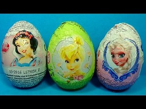 Disney PRINCESS Disney Fairies and Disney FROZEN! 3 surprise eggs unboxing for Kids MymillionTV