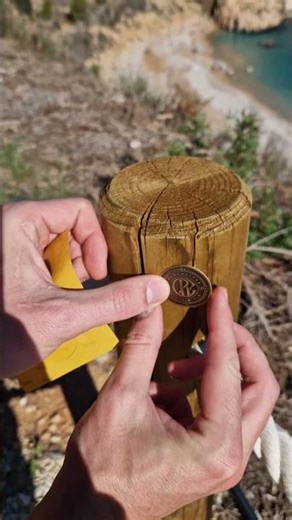 Vintage brass metal label look shining
