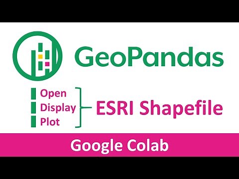 Python GIS - Open, Display and Plot Shapefiles with Geopandas in Google Colab