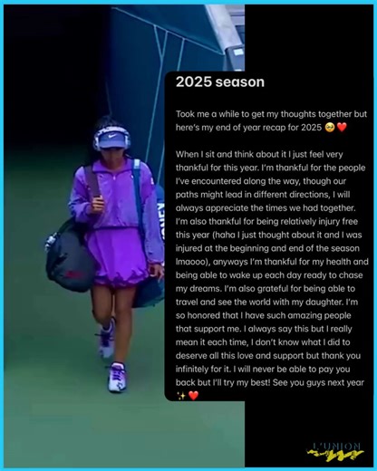 Four-time Grand Slam champion #NaomiOsaka, the Haitian-Japanese tennis star, wrapped up her 2025 WTA season with an emotional Instagram post that's equal parts reflection, resilience, and raw appreciation. Posting just days after withdrawing from the Japan Open due to a leg injury, Osaka shared a message that resonates with fans worldwide, highlighting not just her on-court battles but also the off-court joys of motherhood and personal growth. It's classic Naomi: vulnerable yet victorious, blend