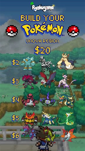 Build Your Pokemon Team max 6 (Unova Edition)