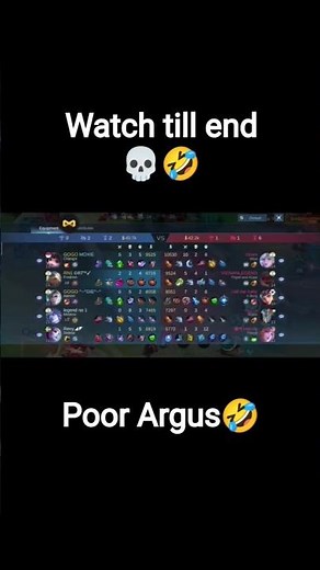 Fredrinn vs Argus 🔥 in MLBB short | Mobile Legends