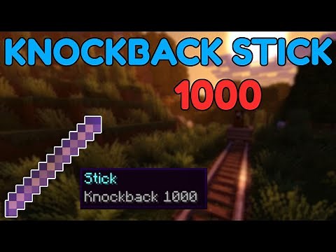 Minecraft Bedrock How to Get a Knockback 1000 Stick | Bedrock Command Block Tutorial