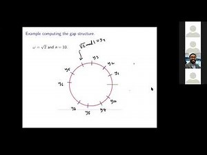 The 3 Gaps Theorem, the Boshernitzan-Dyson Theorem, frequencies, and applications — Roland Roeder