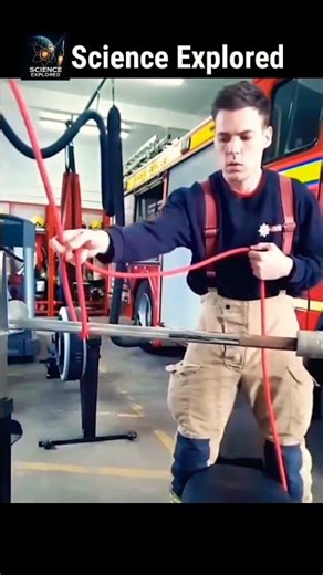 The Physics Behind a Firefighter’s Clove Hitch Knot 🔥🪢 | Science Explained #science #technology