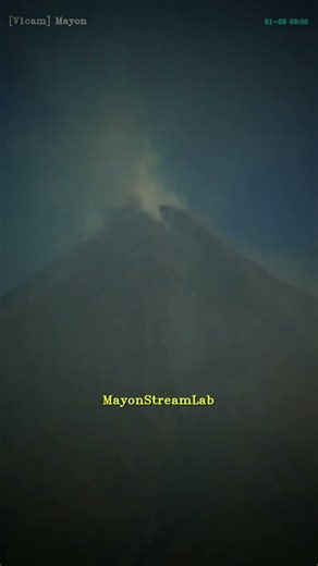 Mayon Volcano 24h Timelapse (59s) Jan 29, 2026 #mayonvolcano #timelapse #raspberrypiprojects
