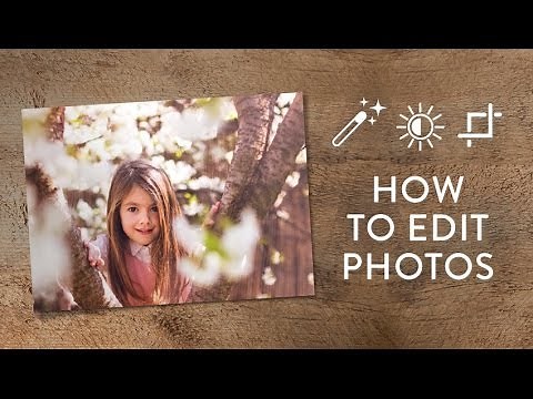 Working with your photos and editing them in Snapfish.