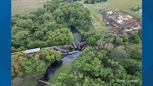 Hampton, Iowa: Union Pacific train derails Monday morning, none injured