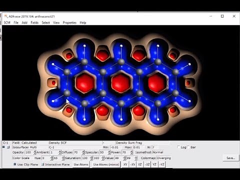 ADF Tutorial: How To Visualize Electron Density and Steric Surfaces