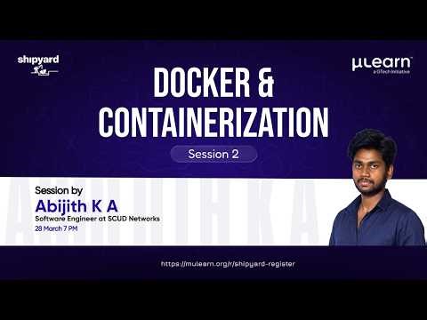 DevOps Bootcamp | Session 2: Docker & Containerization Explained | Shipyard Foundations