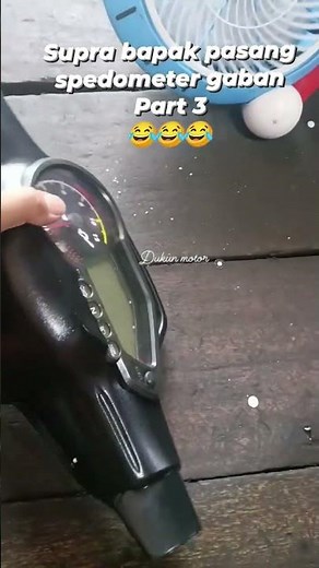 Honda Supra installs digital speedometer