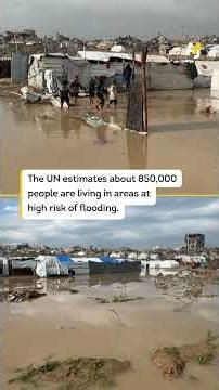 Strong Winter Storms in Gaza Leave Displaced Palestinians Without Homes